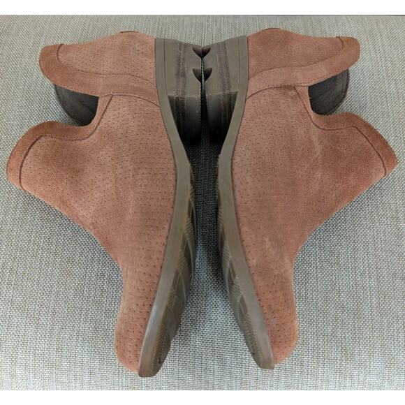 Sorel Booties Womens Size 10 Lolla Suede Leather Cut Out Boot Ankle Rust/Brown - Picture 5 of 10